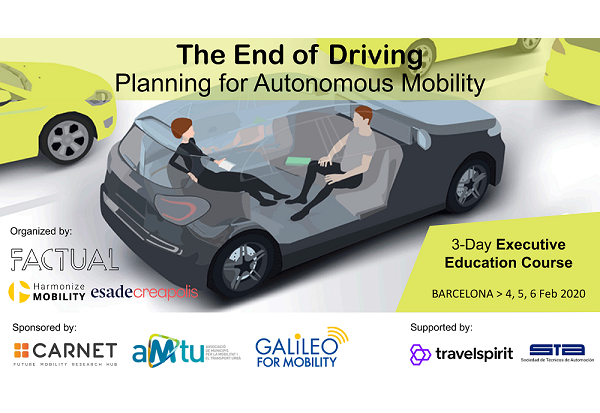 Curso «The End of Driving: Planning for Autonomous Mobility»