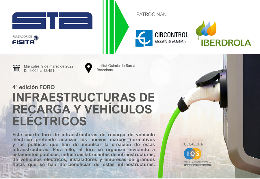 STA organiza la 4ª edición Foro: Infraestructuras de Recarga y VE