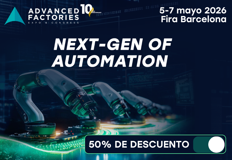 Consigue tu código de descuento para Advanced Factories 2026