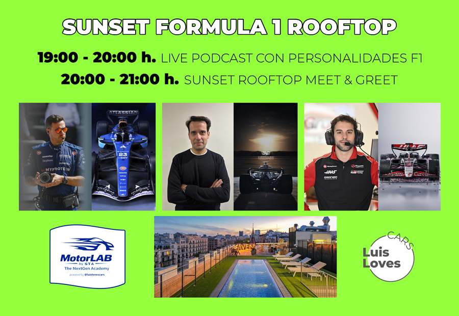 Sunset F1 Rooftop: MotorLAB by STA X LuisLovesCars